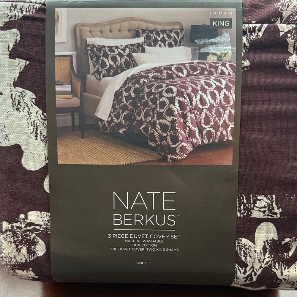 Nate Berkus Black and Cream Duvet Cover Set
